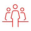 Picto equipe projet rouge